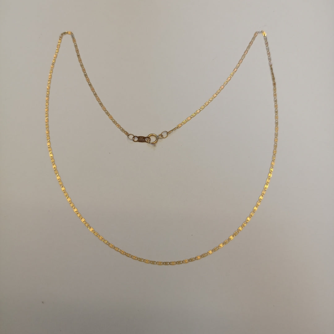 CADENA ORO COMBINADO 10 K 1.3 GRMS (SEMINUEVO)