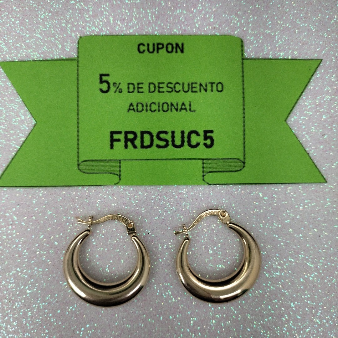 ARRACADAS ORO 14K 2.3 (NUEVO)