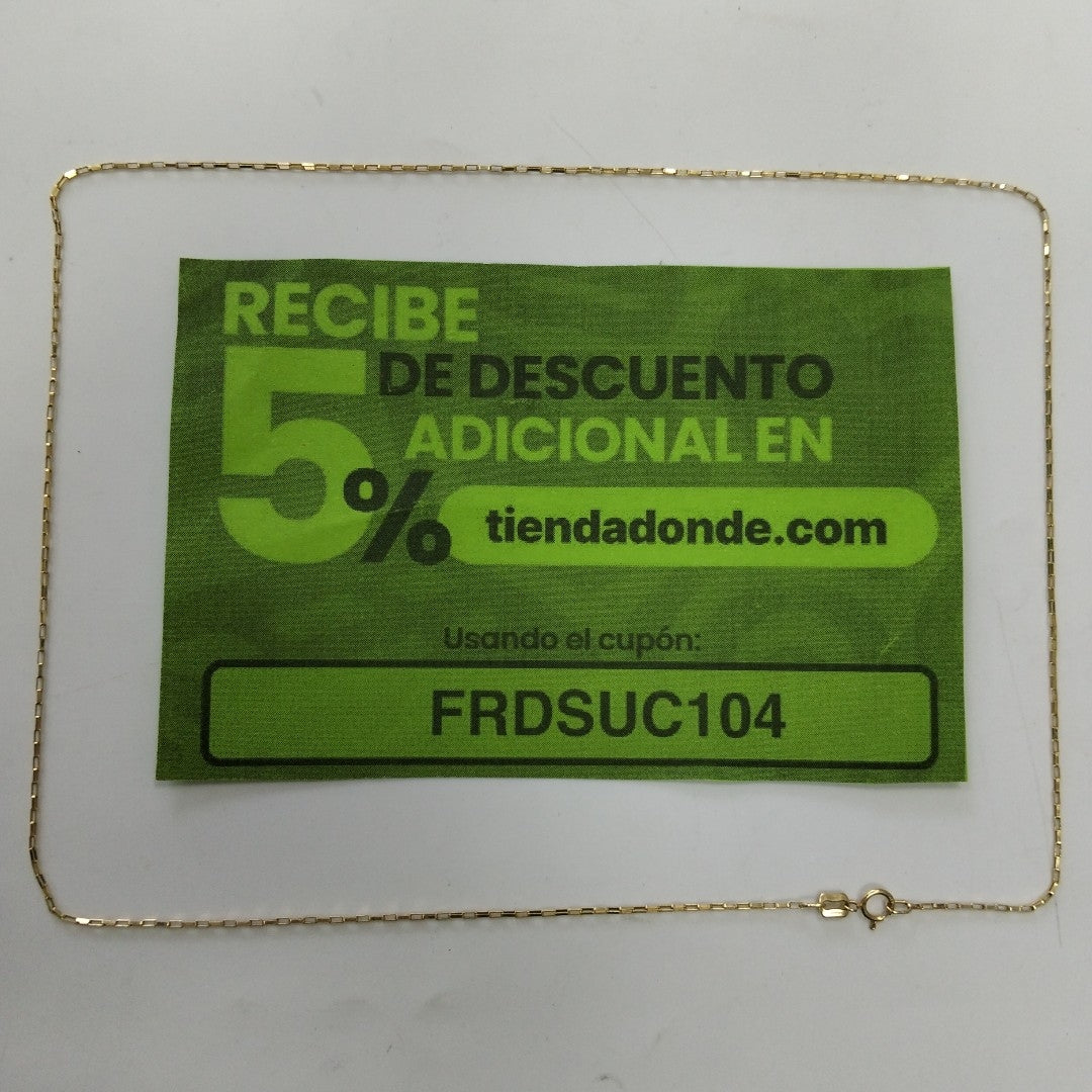 CADENA ORO 14 K 1,50 GRMS (SEMINUEVO)