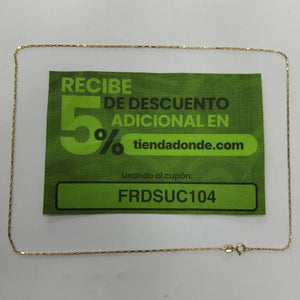 CADENA ORO 14 K 1,50 GRMS (SEMINUEVO)