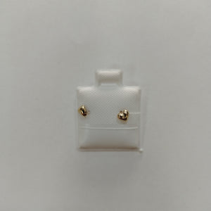 BROQUELES BROQUEL FIG CORAZON LISO 14K 0.1987 GR (NUEVO)