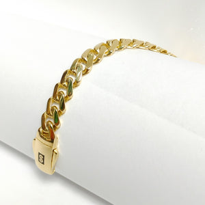 PULSERA MONACO ORO 14K 9.5 (NUEVO)
