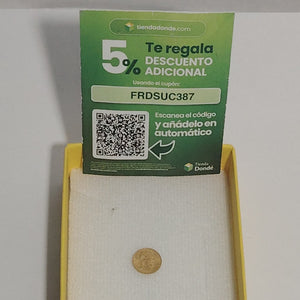 MEDALLA PERSONAL ORO 21 K 0,40 GRMS (SEMINUEVO)
