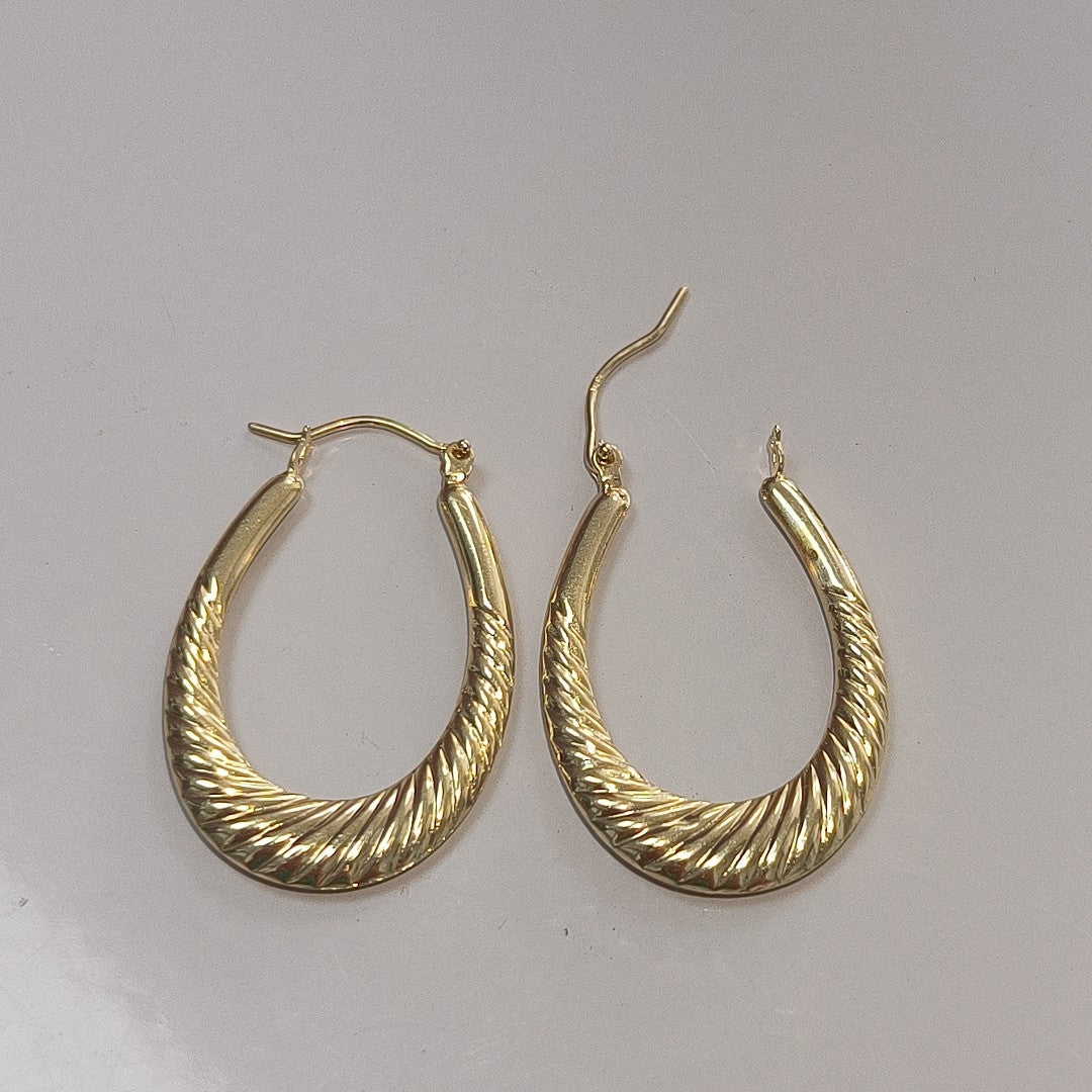 ARRACADAS PAR ORO 14 K 2,10 GRMS (SEMINUEVO)