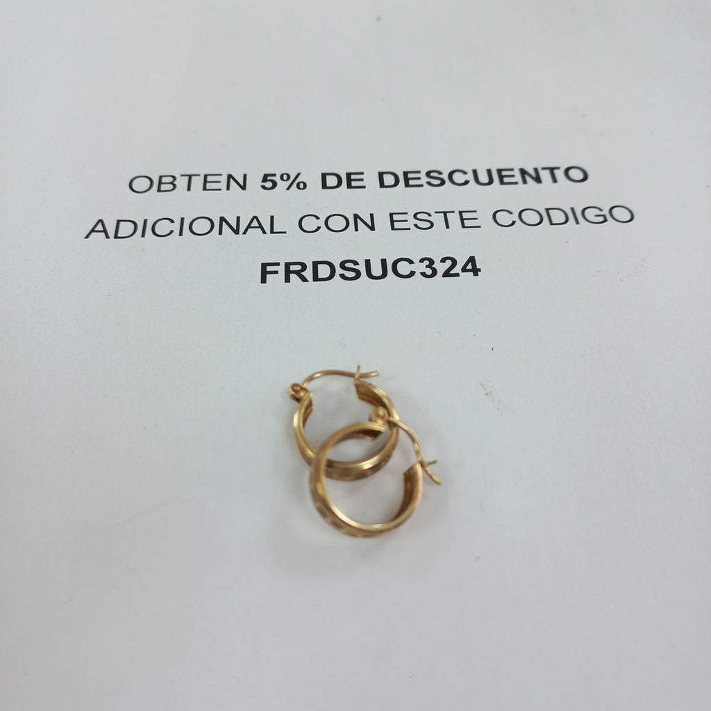 ARRACADAS PAR ORO 10 K 1.3 GRMS (SEMINUEVO)