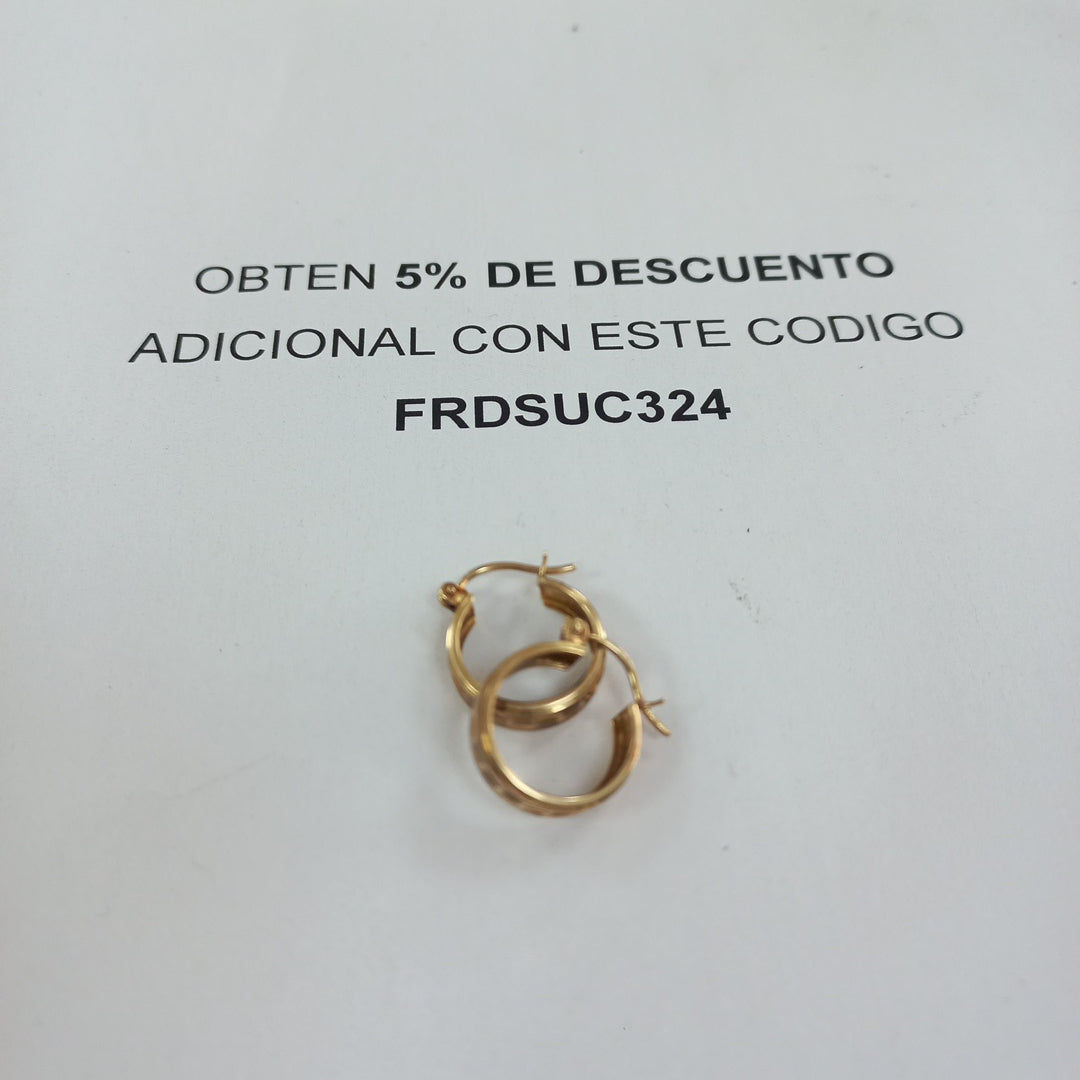 ARRACADAS PAR ORO 10 K 1.3 GRMS (SEMINUEVO)