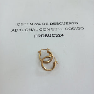 ARRACADAS PAR ORO 10 K 1.3 GRMS (SEMINUEVO)