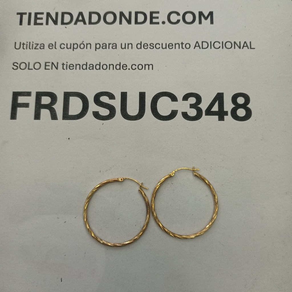 ARRACADAS PAR ORO 14 K 3.2 GRMS (SEMINUEVO)