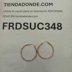 ARRACADAS PAR ORO 14 K 3.2 GRMS (SEMINUEVO)