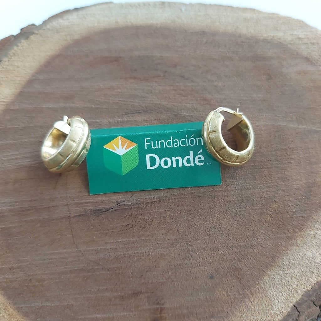 ARRACADAS PAR ORO 14 K 2.9 GRMS (SEMINUEVO)