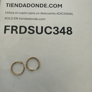 ARRACADAS PAR ORO 8 K 3.3 GRMS (SEMINUEVO)