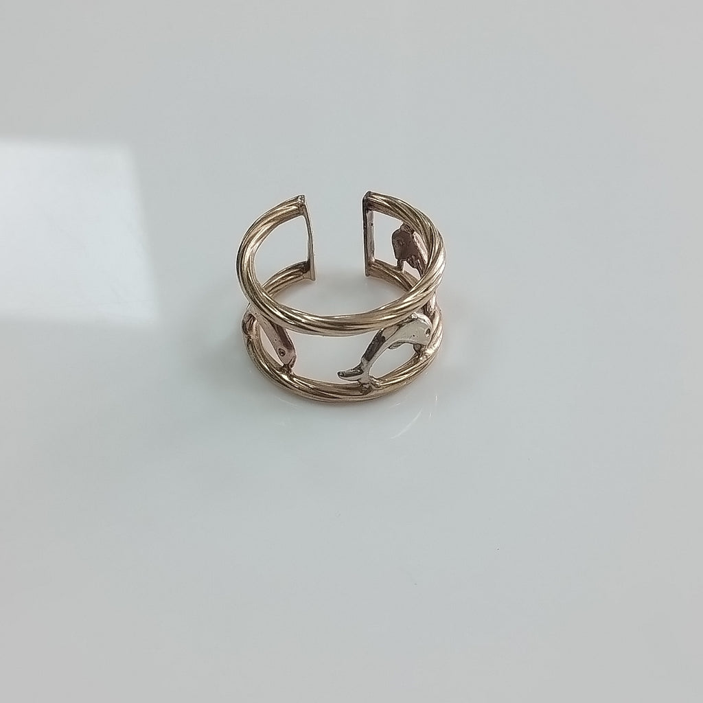 ANILLO ORO, ORO COMBINADO 10 K 2.7 GRMS (SEMINUEVO)