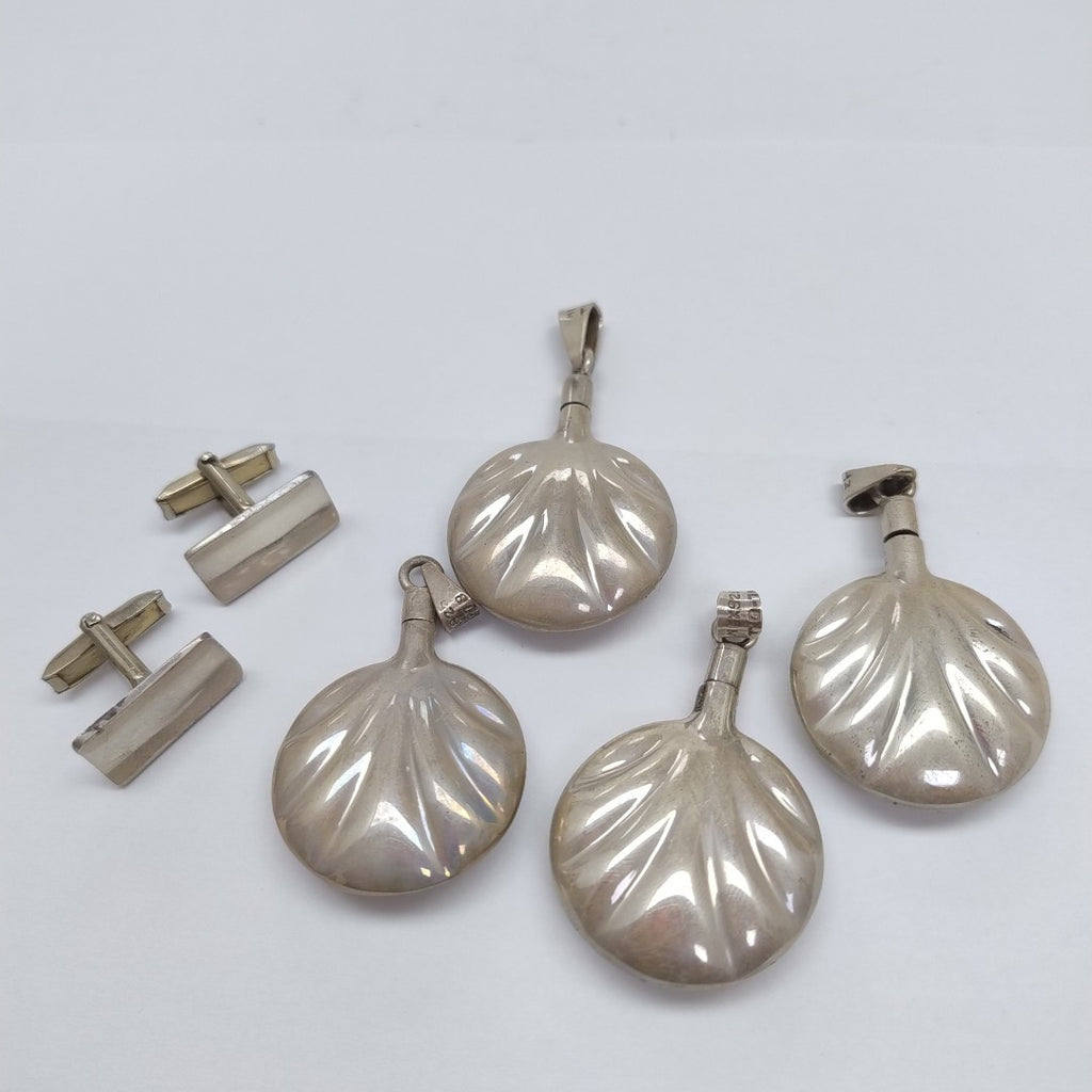 DIJE, MANCUERNILLAS PARMEDALLA PLATA 79.5 GRMS (SEMINUEVO)