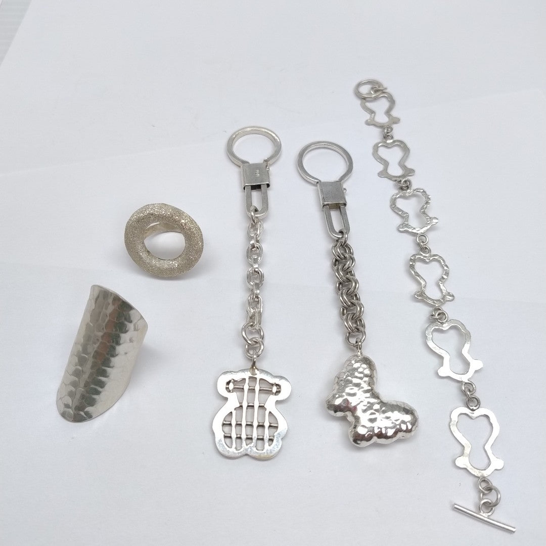 ANILLO, LLAVERO PLATA 56.9 GRMS (SEMINUEVO)