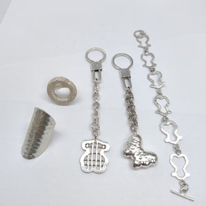 ANILLO, LLAVERO PLATA 56.9 GRMS (SEMINUEVO)
