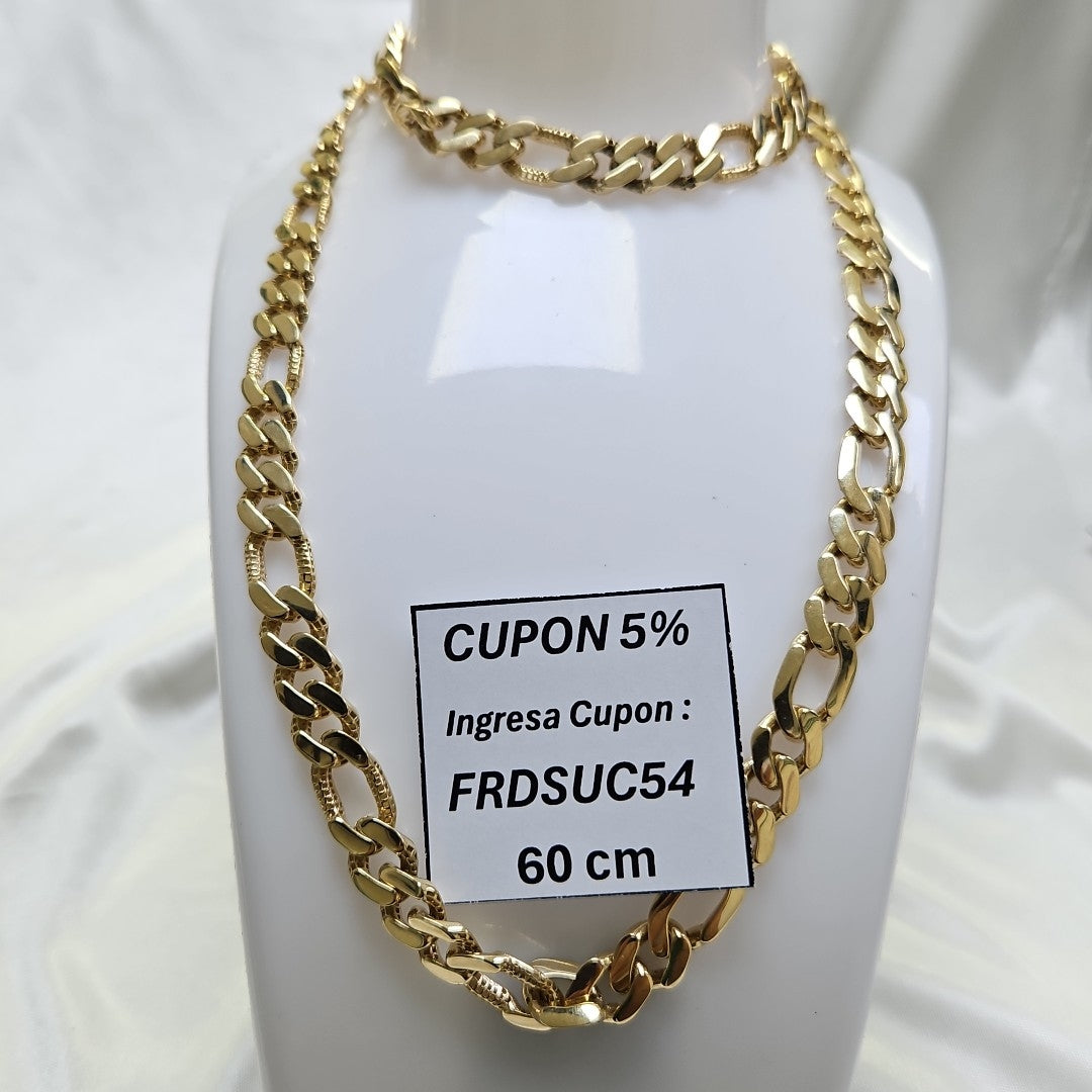 CADENAS CARTIER 3 1 AMARILLA ORO 14K 32.3 (NUEVO)