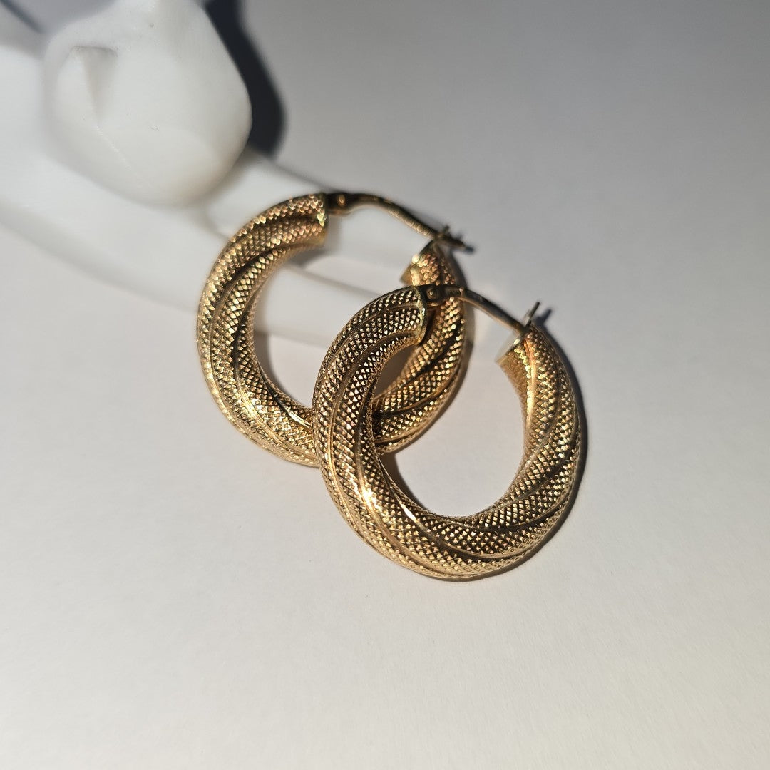 ARRACADAS PAR ORO 14 K 2,60 GRMS (SEMINUEVO)