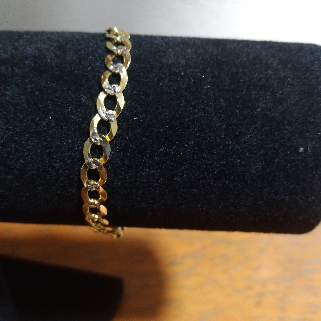 PULSERA BARBADA 14K 21 CM 5.6 GR (NUEVO)