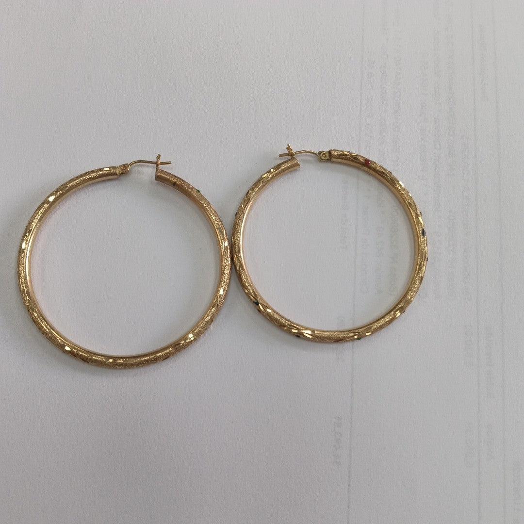 ARRACADAS PAR ORO 10 K 6.7 GRMS (SEMINUEVO)