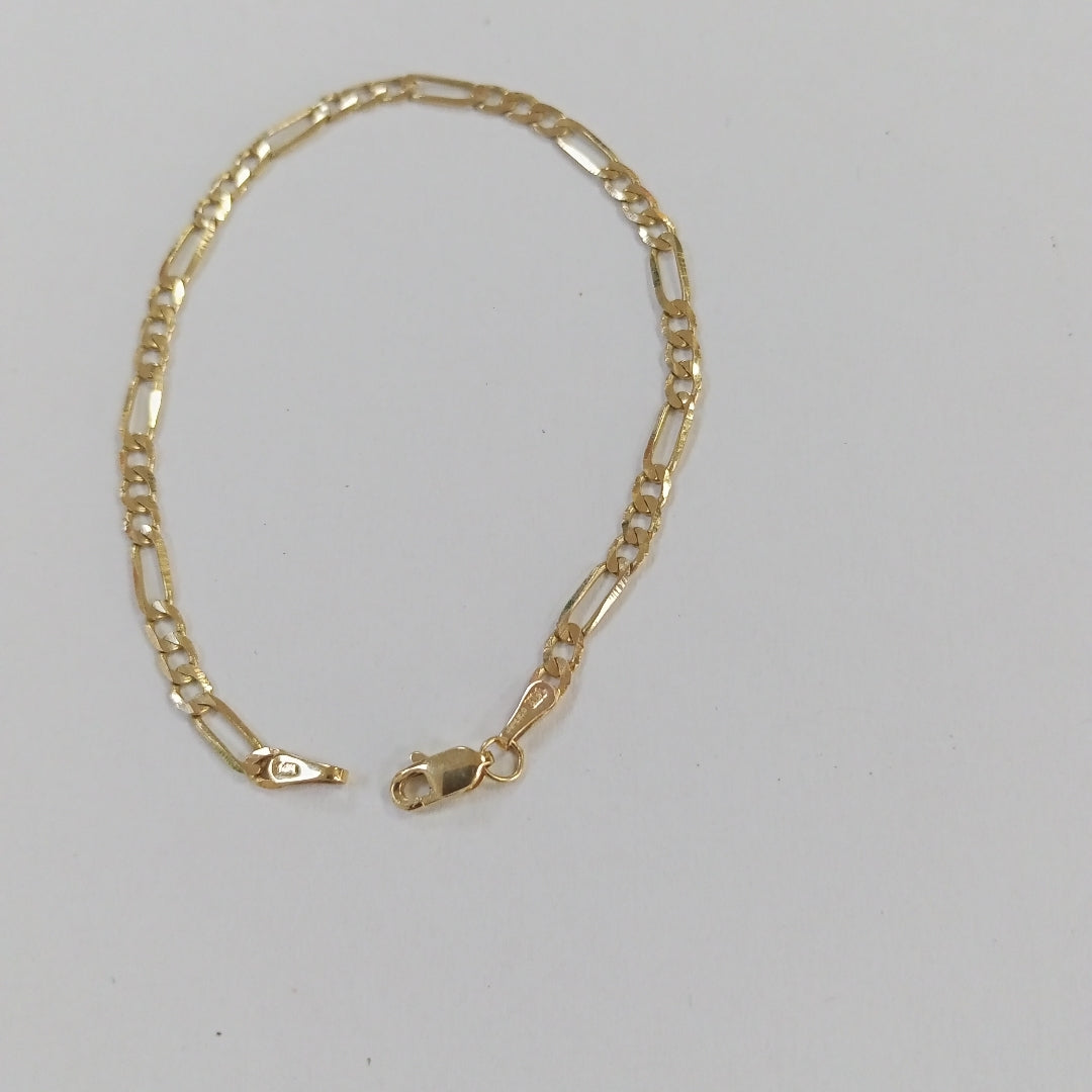 PULSERA TEJIDO 3X1 14K 18 CM 2.6 GR (NUEVO)