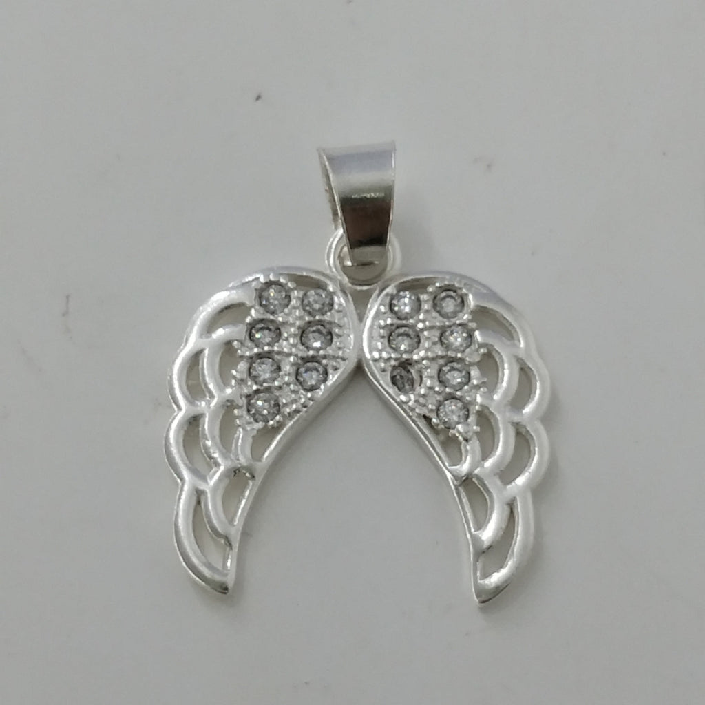 DIJE ALAS C/CIRCONIAS PLATA .925 2.3 GR (NUEVO)