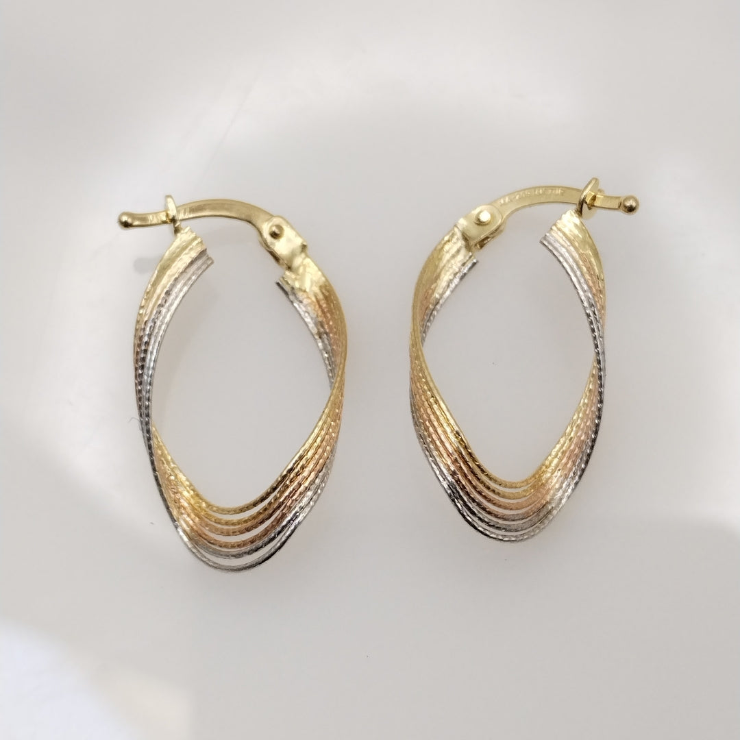 ARETES PAR ORO 14 K 1,60 GRMS (SEMINUEVO)