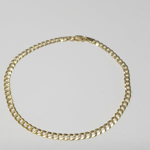 PULSERAS CABALLERO BARBADA AMARILLA ORO 14K 2.9 (NUEVO)