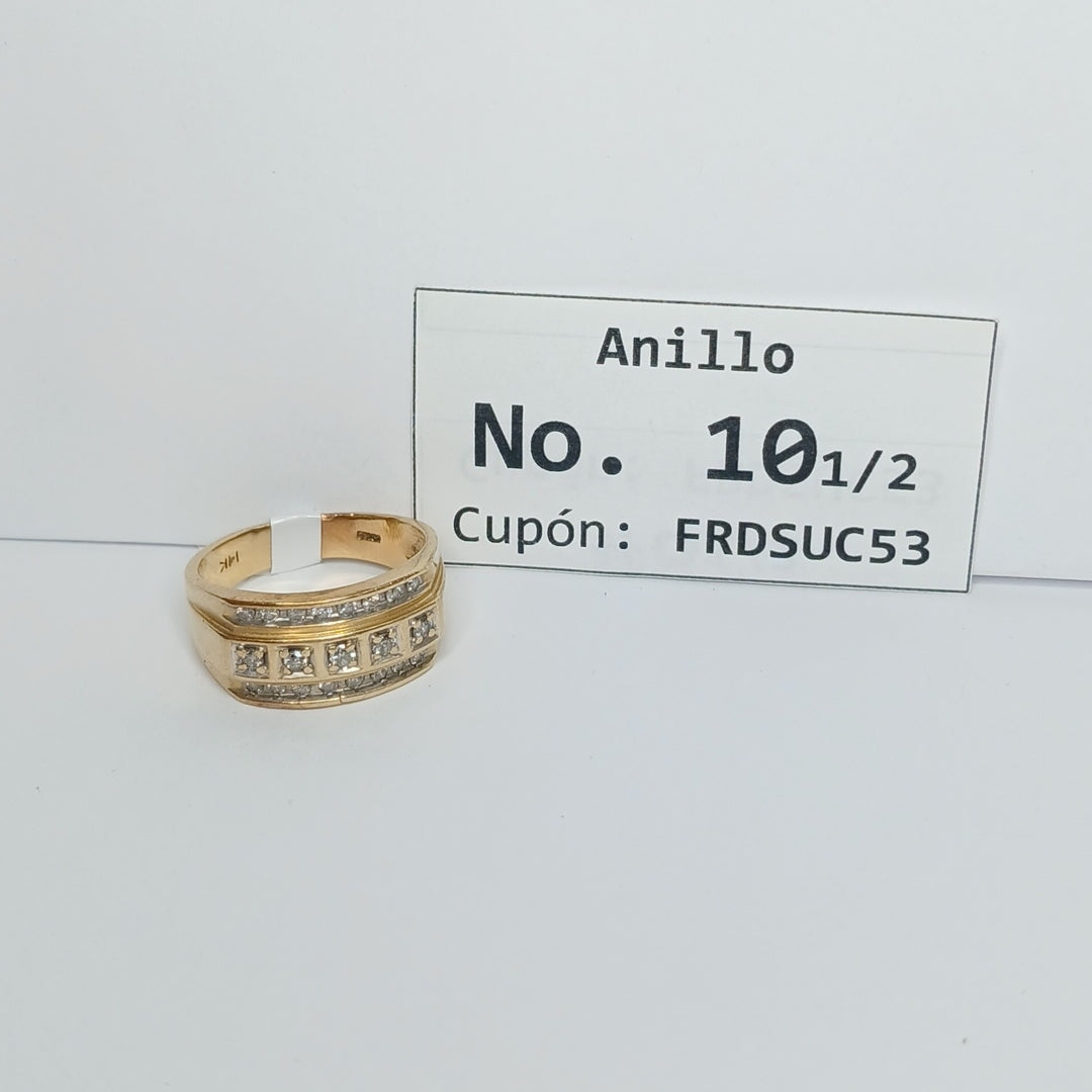 ANILLO ORO 10 K 6,60 GRMS (SEMINUEVO)