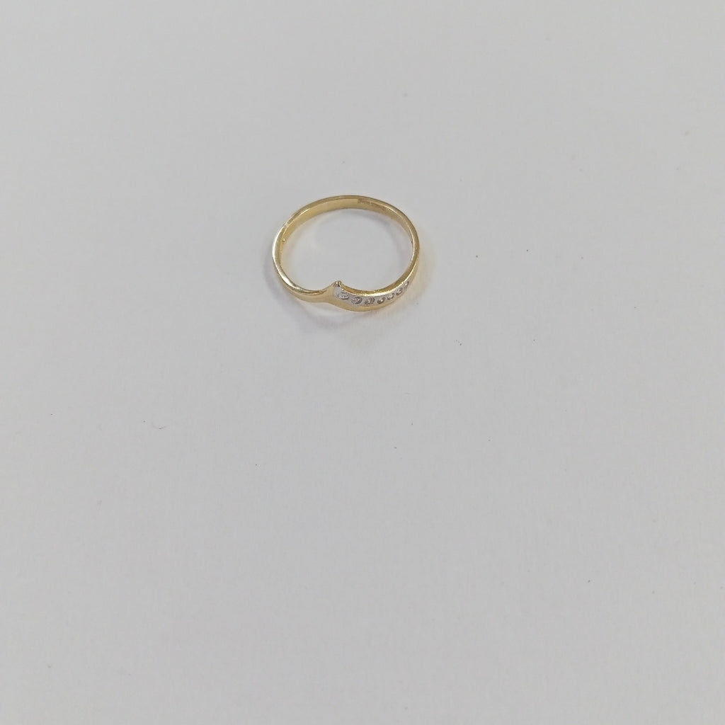 ANILLOS CON CIRCONIAS 14K TALLA 7 1 GR (NUEVO)