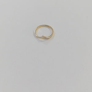 ANILLOS CON CIRCONIAS 14K TALLA 7 1 GR (NUEVO)