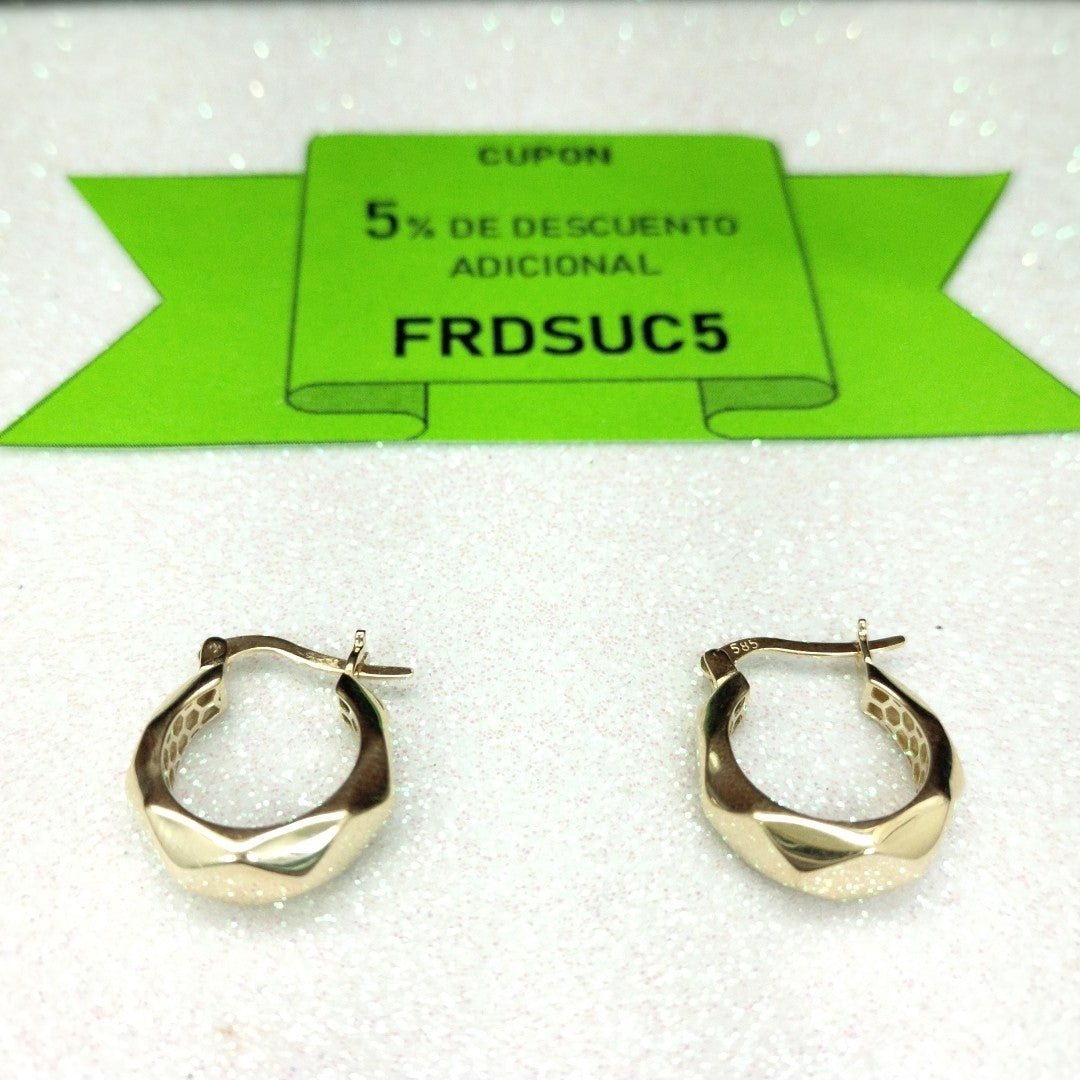 ARRACADAS ORO 14K 2.2 (NUEVO)