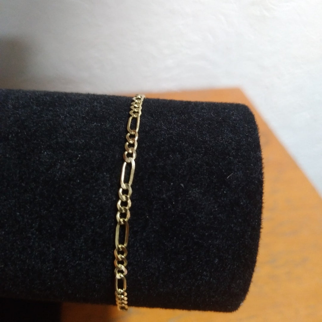 PULSERA TEJIDO 3X1 14K 18 CM 1.9 GR (NUEVO)