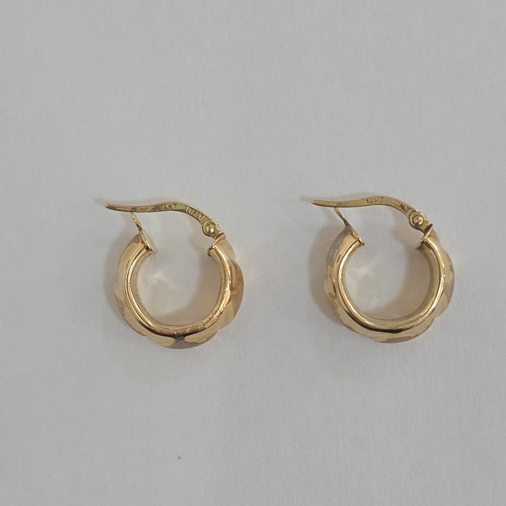 ARRACADAS PAR ORO 14 K 2,50 GRMS (SEMINUEVO)