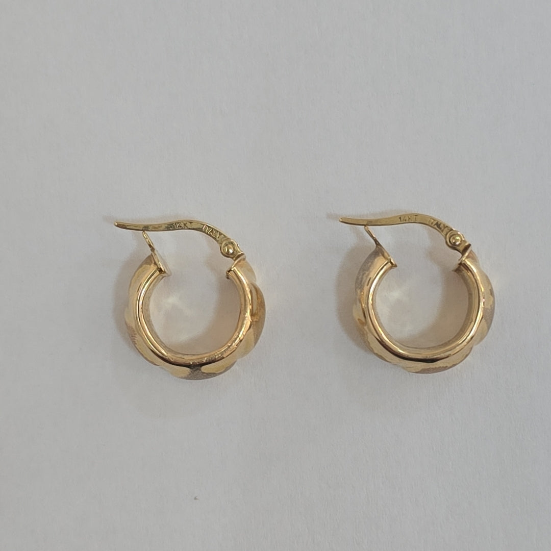 ARRACADAS PAR ORO 14 K 2,50 GRMS (SEMINUEVO)