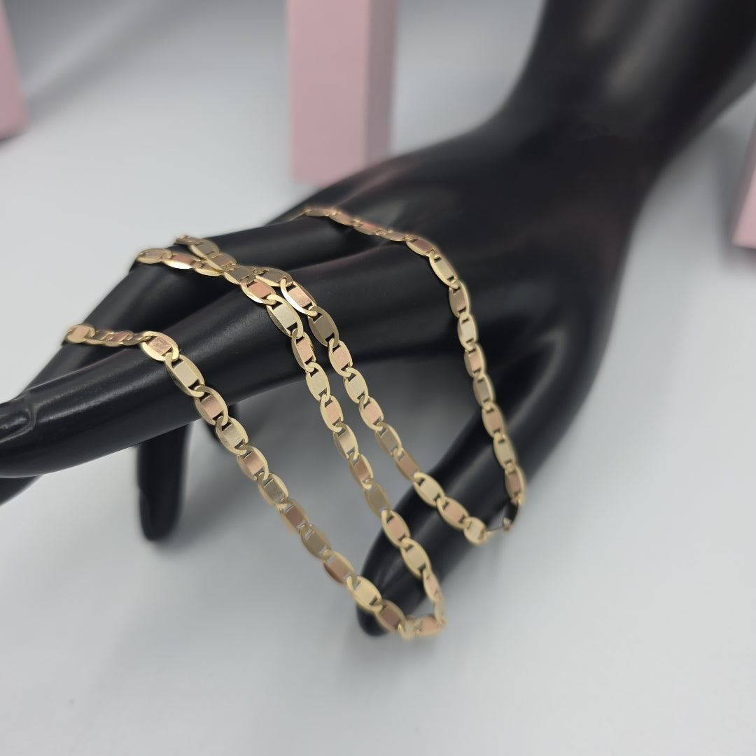 CADENAS VALENTINA/ESPEJO ORO 14K 10.9 (NUEVO)