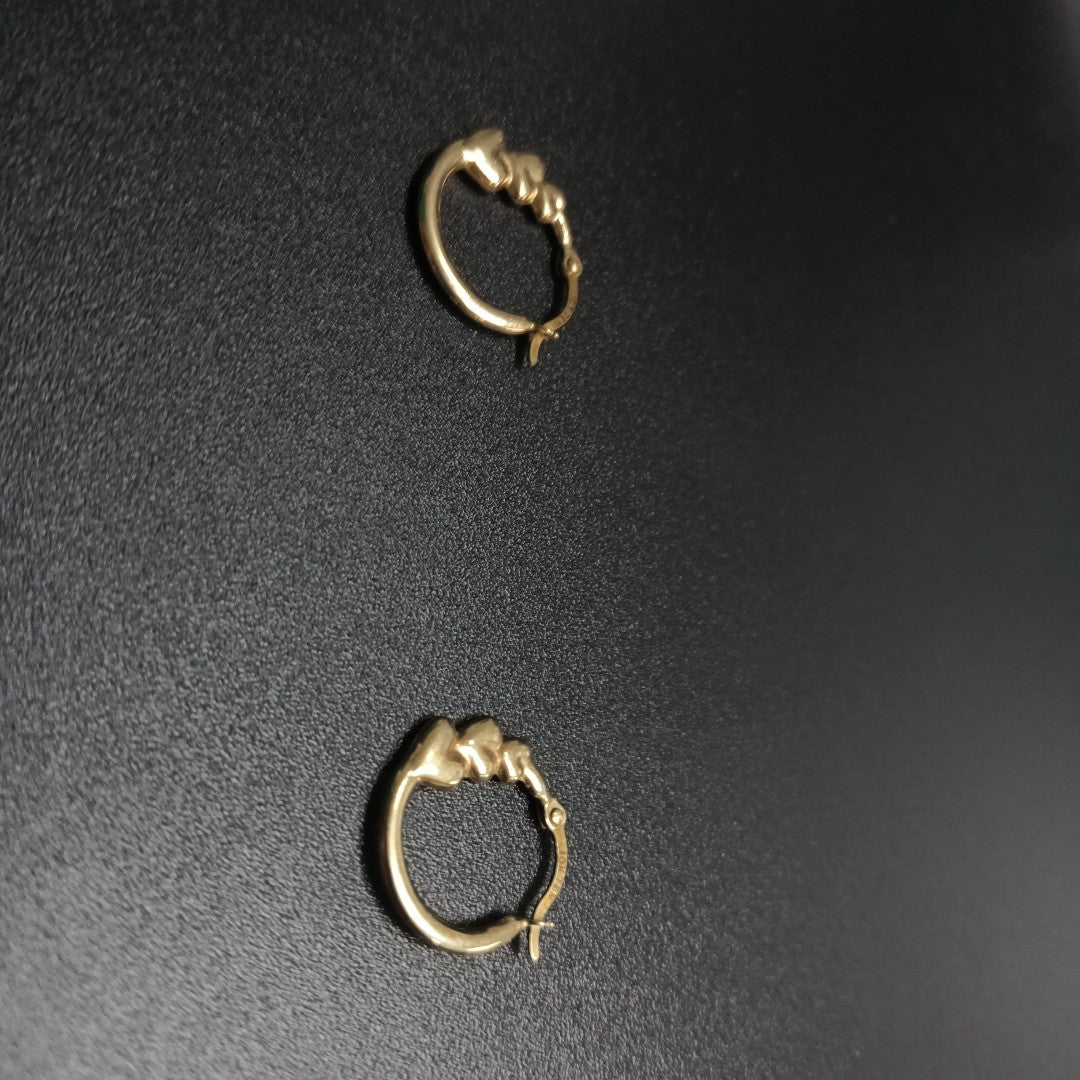 ARETES PAR ORO 10 K 0.6 GRMS (SEMINUEVO)