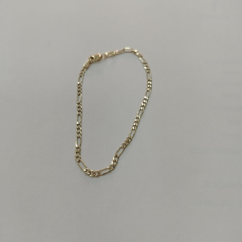 PULSERA TEJIDO 3X1 14K 18 CM 2 GR (NUEVO)