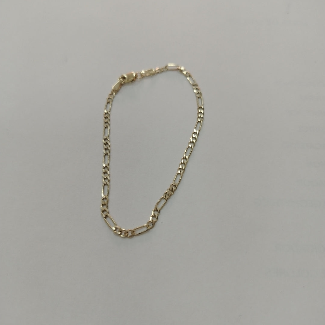 PULSERA TEJIDO 3X1 14K 18 CM 2 GR (NUEVO)