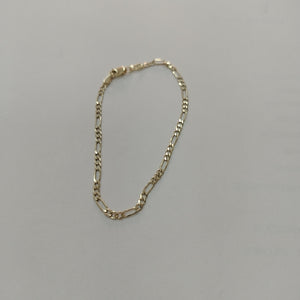 PULSERA TEJIDO 3X1 14K 18 CM 2 GR (NUEVO)