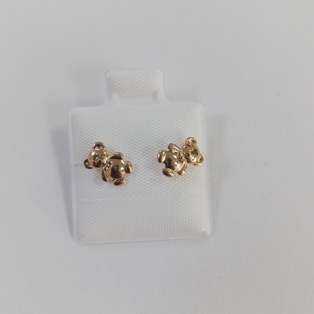 BROQUELES BROQUEL FIG OSO 14K 0.2592 GR (NUEVO)