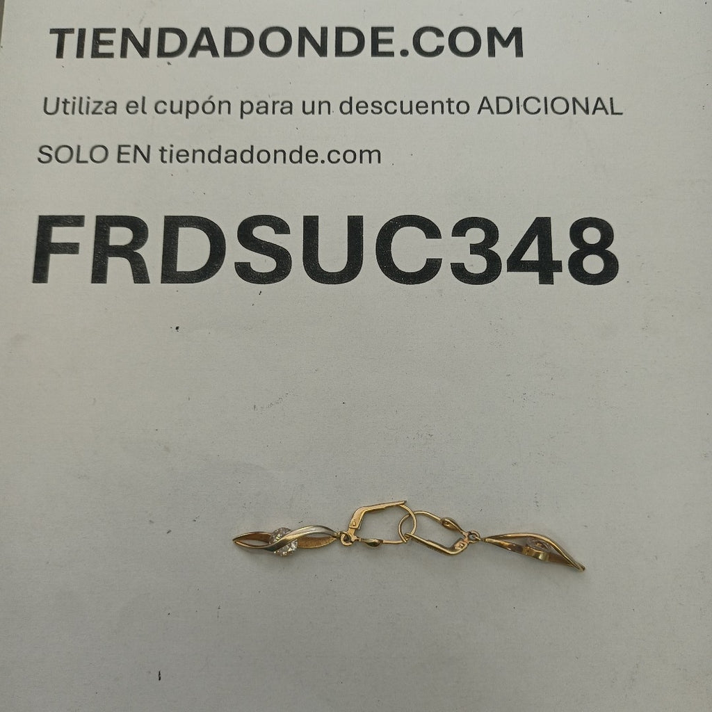 ARETES PAR ORO 14 K 2,20 GRMS (SEMINUEVO)