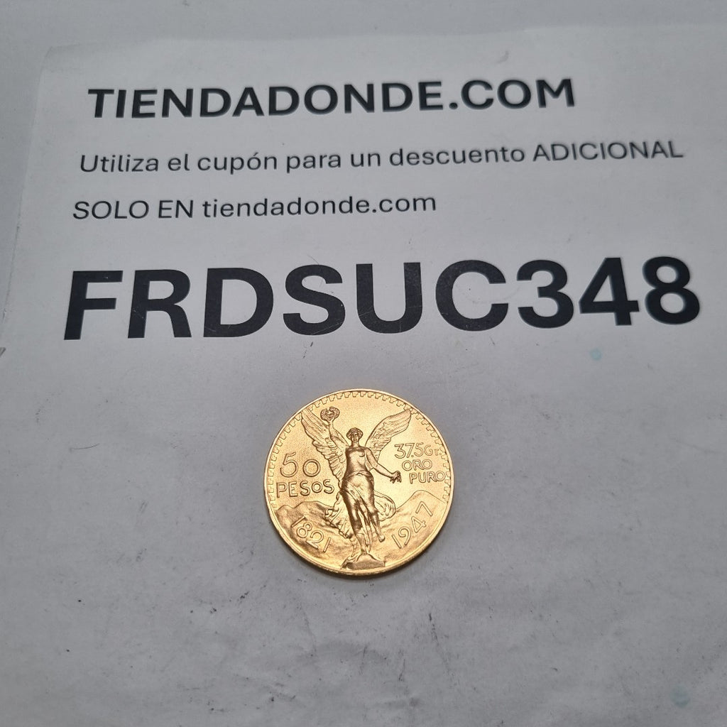 K1 41.6 GRMS 21 K IDENTIFICACIÓN MONEDA NOMINATIVA MONEDAS PESOS 50 PESOS (SEMINUEVO)