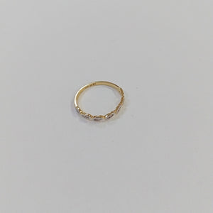 ANILLO ANILLITO FIG C CIRCONIAS 14K 6.5 TALLA 1.1 GR (NUEVO)
