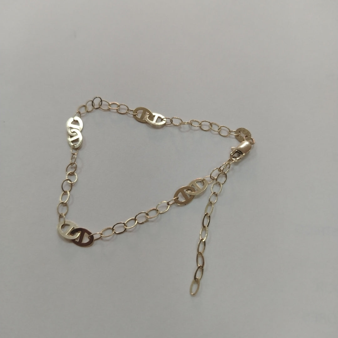 PULSERA ESPECIAL 14K 21 CM 1.8 GR (NUEVO)
