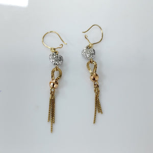 ARETES PAR ORO 14 K 2.5 GRMS (SEMINUEVO)