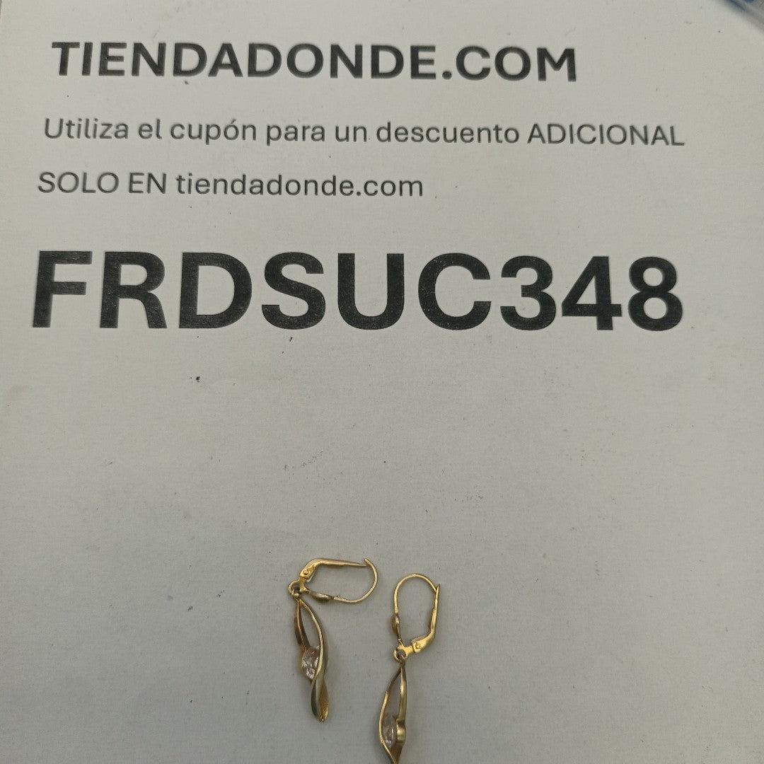 ARETES PAR ORO 14 K 4,00 GRMS (SEMINUEVO)