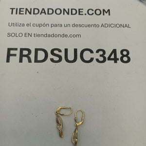 ARETES PAR ORO 14 K 4,00 GRMS (SEMINUEVO)