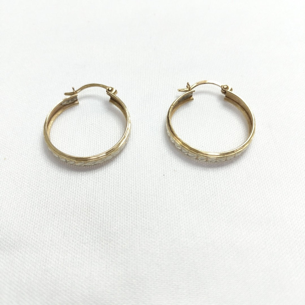 ARRACADAS PAR ORO COMBINADO 14 K 2,90 GRMS (SEMINUEVO)