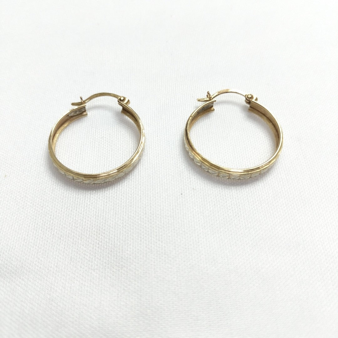 ARRACADAS PAR ORO COMBINADO 14 K 2,90 GRMS (SEMINUEVO)