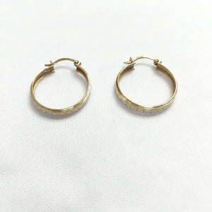 ARRACADAS PAR ORO COMBINADO 14 K 2,90 GRMS (SEMINUEVO)
